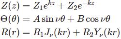 【物理数学】円筒座標のラプラス方程式とベッセル関数