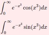 $\int e^{-x^n}\sin(x^n)dx$ の積分（ガンマ関数）