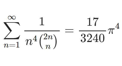 二項係数の逆数を含む級数